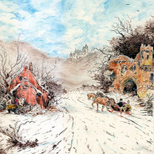 He's there, in my castle. 